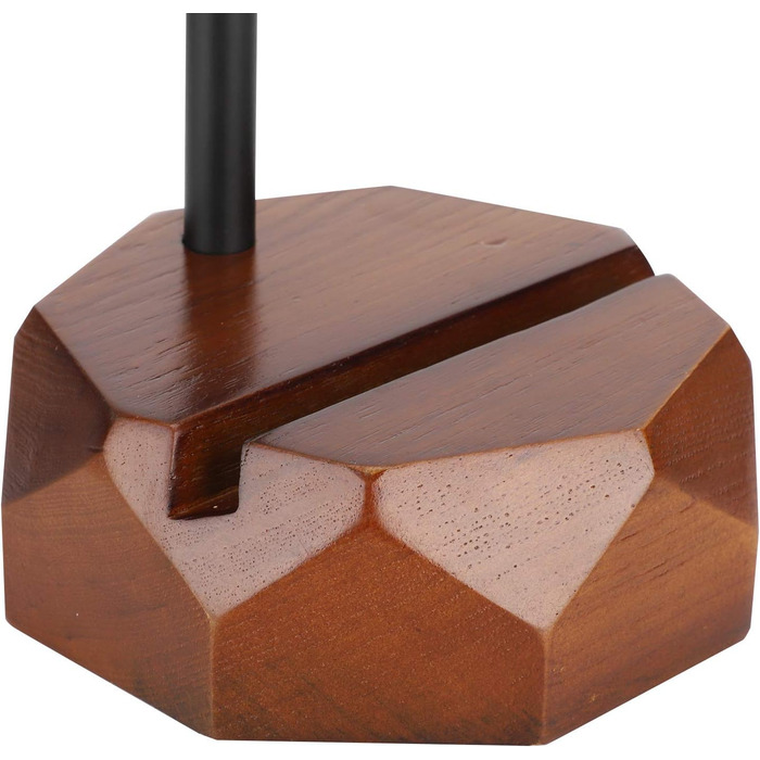 Підставка для навушників з дерева, чорний горіх, з силіконовими подушечками. Стильна та надійна для дому, офісу, студії, спальні або кімнати з телевізором