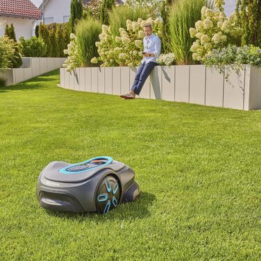 Робот-газонокосачка Gardena Smart Sileno max 1500 м², для газонів до 1500 м², LONA Intelligence, Trim-to-Edge, DuoConnect, тиха робота, керування через додаток