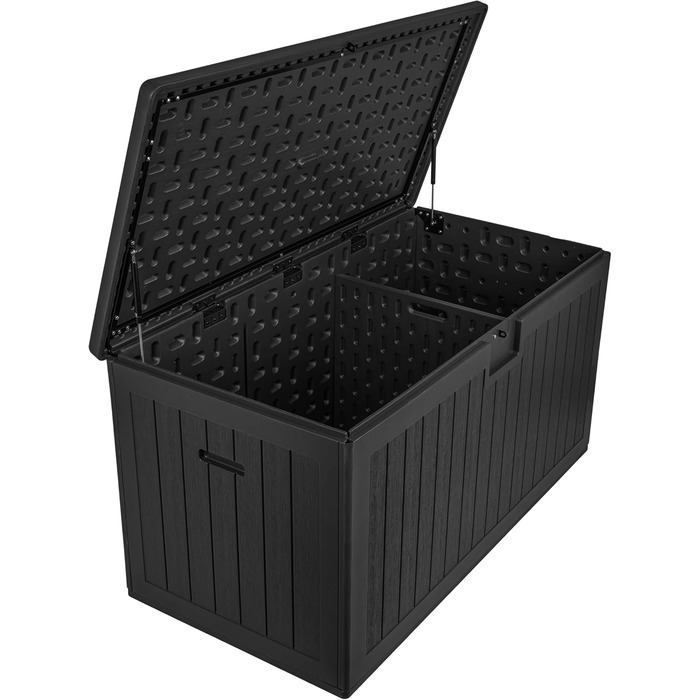Ящик для зберігання садовий Grindi Morus 190л, водонепроникний, чорний матовий - для подушок, інструментів, на балкон та терасу