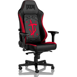 Крісло ігрове Noblechairs Hero Doom Edition – PU-шкіра, до 150 кг, ергономічне, для дому та офісу