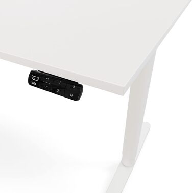 Дитяча парта Yaasa Desk Basic S, регульована по висоті, 120x70 см, вкл. ключовий замок, USB-порт для зарядки, парта, що росте разом з дитиною (біла, 140x80 см)