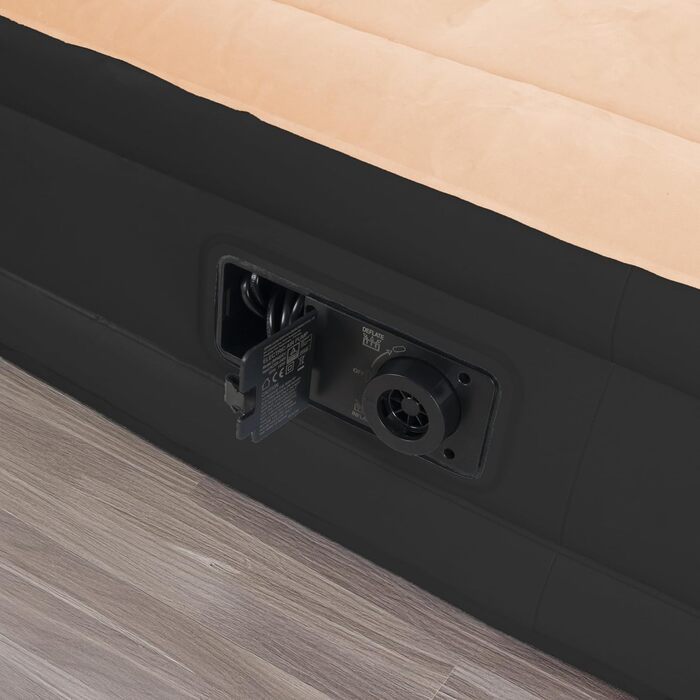 Надувний матрац-ліжко AVENLI для 2 осіб з самонадувною функцією, вбудованим насосом та флацелевою поверхнею (196x97x47 см)