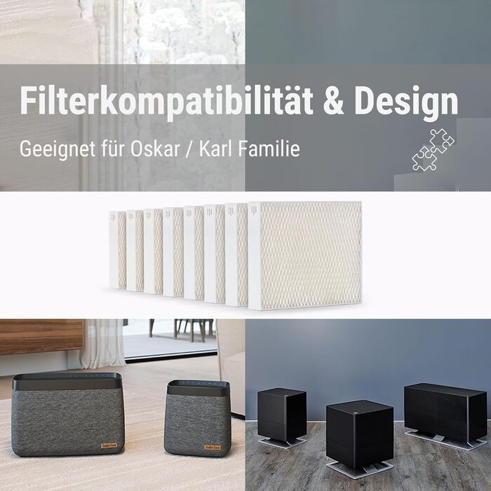 Фільтр для зволожувача повітря Stadler Form, антибактеріальний, комплект 8 шт. (Oskar, Karl)