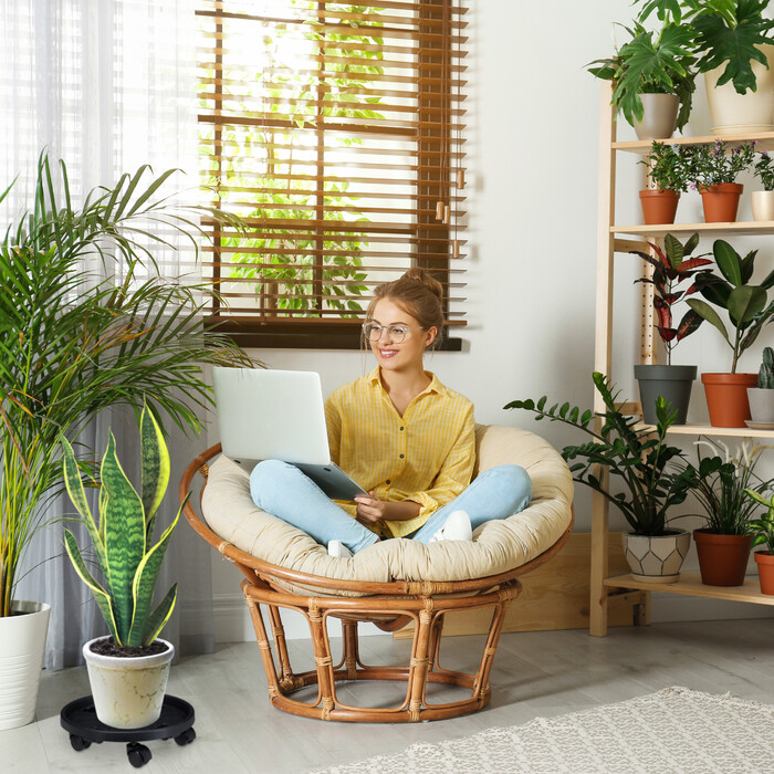 Relaxdays Plant Roller пластиковий великий набір з 2 штук