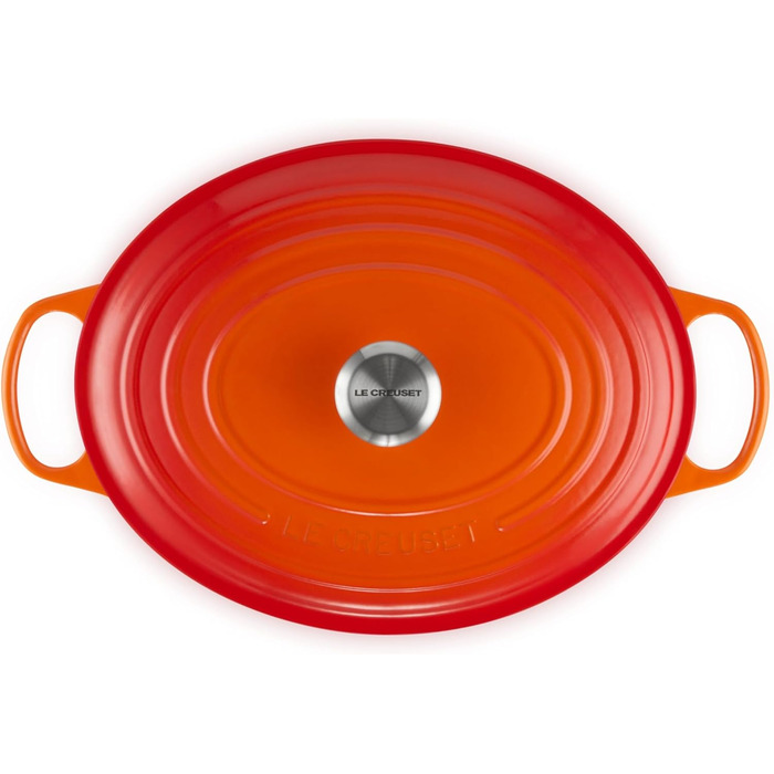 Le Creuset Signature Чавунний Бражульник з кришкою, 33 см, овальний, 7.5 л, для всіх типів плит, включаючи індукцію, чорний матовий