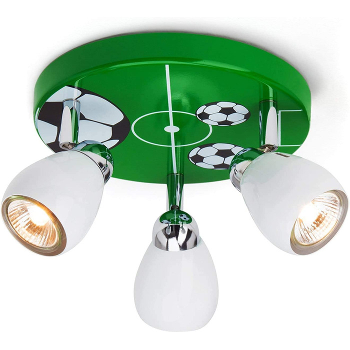 Стельовий світлодіодний світильник із зображенням футбольних м'ячів