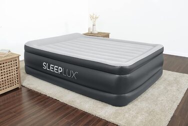 Надувний матрац SleepLux Dream Luxus подвійний з вбудованим насосом, 45.7 см, високий, для гостей, кемпінгу, дому
