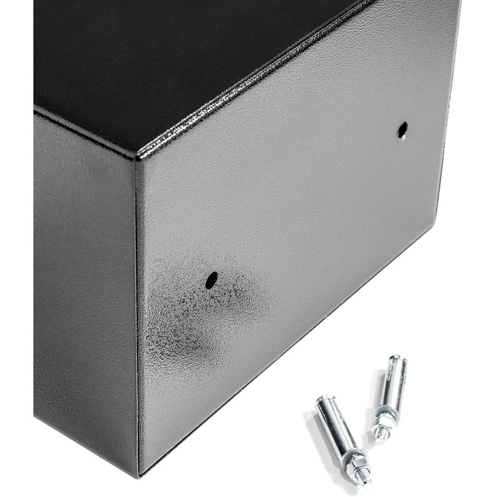 Електронний сейф tectake® для дому: захисний код, ключ, металевий шафка 50x35x34.5 см, для грошей, документів, ключ-сейф, меблевий сейф