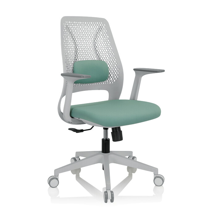 Офісне крісло PARFERIO W з тканини м'ятно-зеленого кольору hjh OFFICE