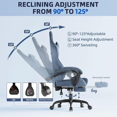 Ігровий крісло Ferghana Ergonomiczne: комфорт та стиль для геймерів (сірий)