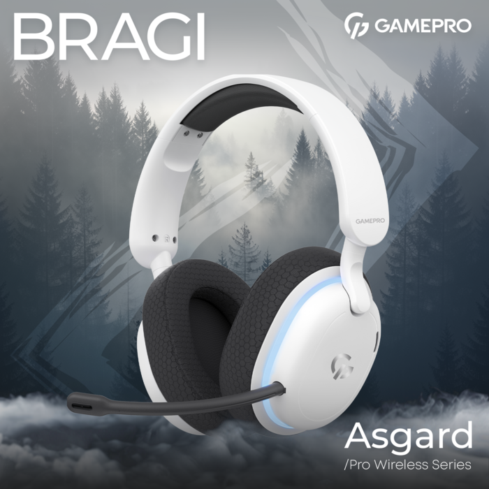 Бездротова ігрова гарнітура GamePro Asgard Bragi (HSW250W)