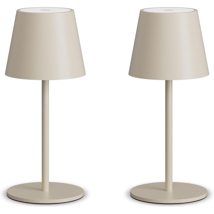 Лампа настільна LED акумуляторна Lundwa 26 см, 5000 mAh, IP54, 3W, 3000K, для кемпінгу, ресторану, спальні, бару (1 шт.)