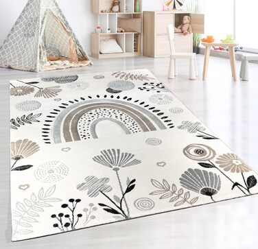 Дитячий килимок Monde Kids Modern Soft, Райдужний візерунок, 160x230 см, Коричневий бежевий