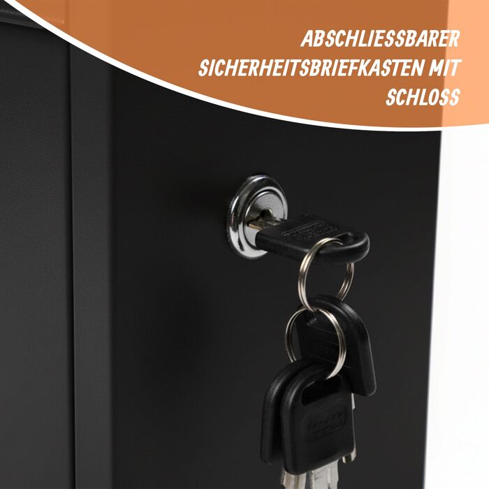 Скріпка Relaxdays - Металева поштова скринька