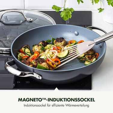 Сковорода GreenPan Valencia Pro з антипригарним покриттям Harteloxierte, 20 см та 26 см, не містить PFAS, нержавіюча сталь, індукція, придатна для миття в посудомийній машині та духовці, сірий колір