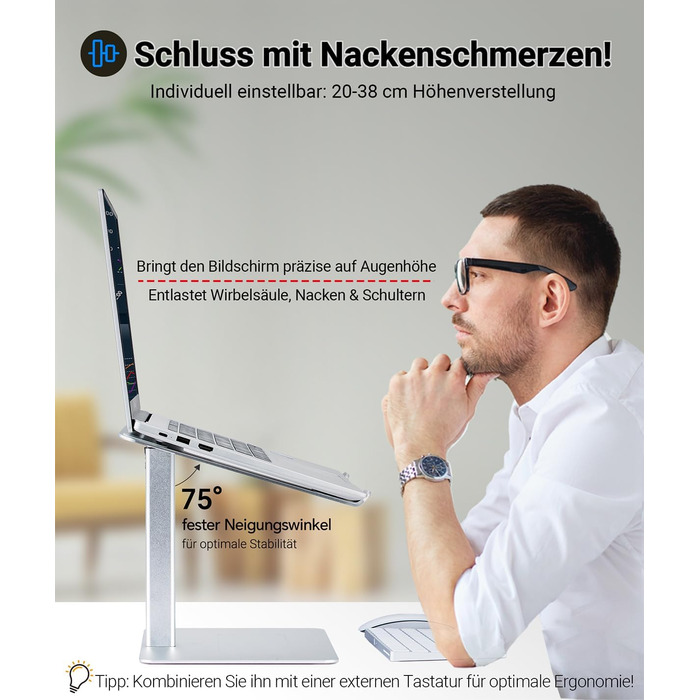 Регульований підставка для ноутбука, стіл-трансформер, для MacBook та ноутбуків 13-16.5