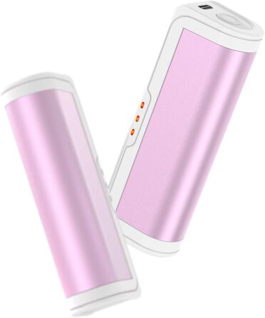 Електричні грілки для рук 2 шт. - багаторазові, USB, з 3 режимами нагріву, для дітей та жінок (рожеві)