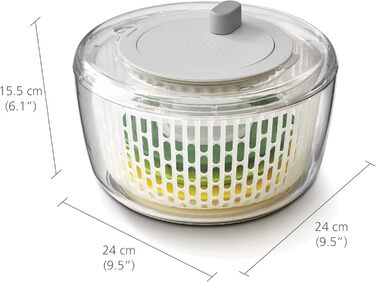 Набір для приготування салатів Joseph Joseph 'Multi-Prep' 4 в 1: салатниця, спіралізатор, тертка, шинкувальник, компактне зберігання