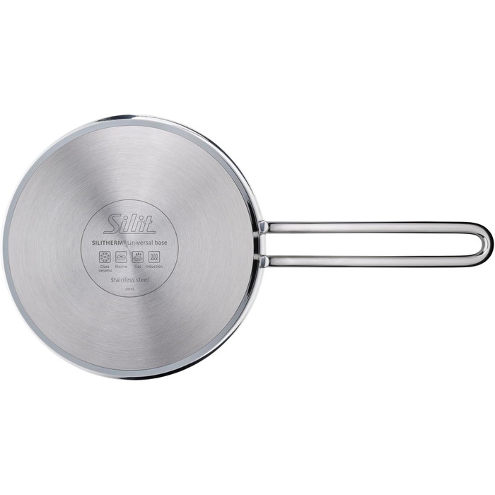 Каструля Silit Extra Cook з нержавіючої сталі 16 см з мірною шкалою та широким зливом, для плити Induktion
