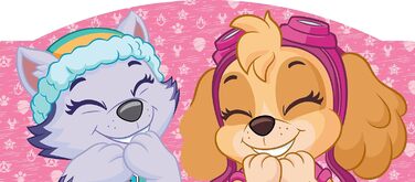 Ліжко дитяче Leomark Paw Patrol Smart - дерев'яне, 70x140 см, з текстильними ящиками, білий/рожевий колір