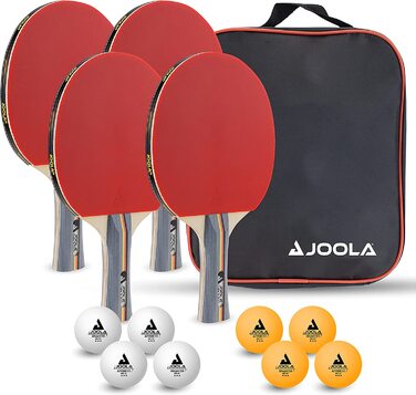 Сітка для настільного тенісу JOOLA LIBRE-Набір для настільного тенісу для активного відпочинку-затискна техніка-регульована по висоті за допомогою стопорного гвинта Комплект з набором для настільного тенісу-54825