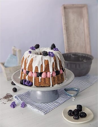 Форма для випічки Kaiser La Forme 26 см, 2 дна, сіра, з антипригарним покриттям (Гугольфформу)