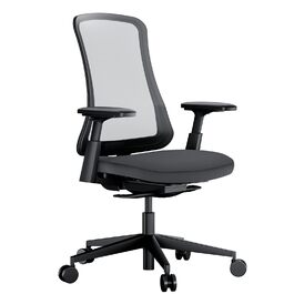 Офісний стілець ProtoArc Flexer ергономічний чорний з регулюванням глибини сидіння та дихаючою сітчастою спинкою для дому та офісу