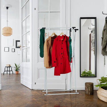 Relaxdays Sliding Metal Clothes Rack