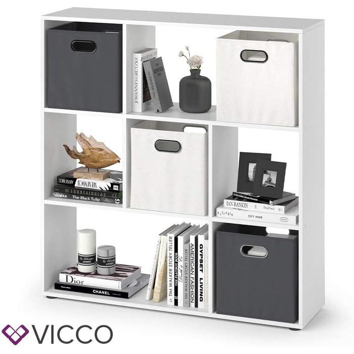 Перегородка для кімнати Vicco Nove, біла, 104 x 108 см 7 відділень