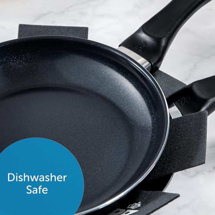 Набір для сковороди BK Vivid (24 см і 28 см), керамічне антипригарне покриття, не містить PFAS, підходить для індукції, можна мити в посудомийній машині