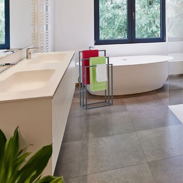 Підставка для рушників Relaxdays, 3-х секційна, антрацитова