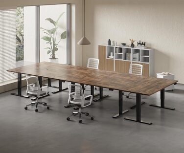 Регульований стіл Homall 200x80 см з USB-портом, електричний, з органайзером для кабелів, пам'ять налаштувань, комп'ютерний стіл