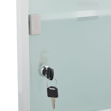 Шафка для медикаментів Relaxdays зі скляними дверцятами