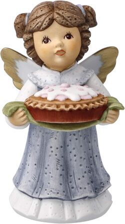 Фігурка ангела Goebel X-Mas Nina & Marco Angel Різдвяна пекарня порцелянова різнокольорова, розміри 6см х 6см х 10,5см, 11-750-75-1