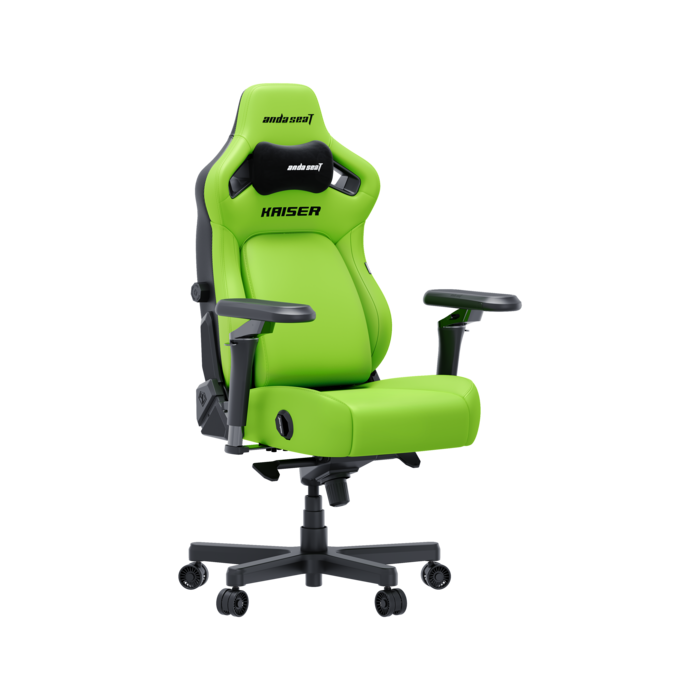 Крісло геймерське ігрове Anda Seat Kaiser 4 V2 Size XL Cyber Green PVC