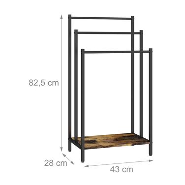 Підставка для рушників з полицею Relaxdays