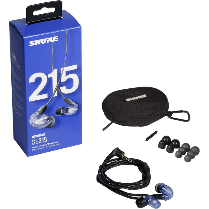 Справжні бездротові навушники Shure AONIC 215 TW2, Bluetooth 5, аудіо преміум-класу, акумулятор 32 години (Gen 2, фіолетовий)