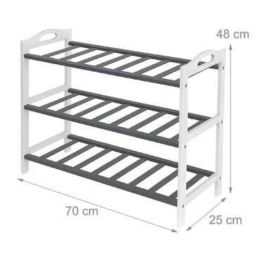 Стелаж для взуття Relaxdays з бамбука