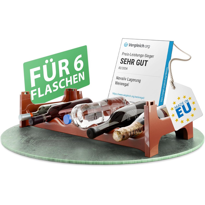 Стеллаж для пляшок Novaliv на 24 пляшки, розширюваний, стекуваний, органайзер для напоїв, полиця для води, вино, напоїв, для дому