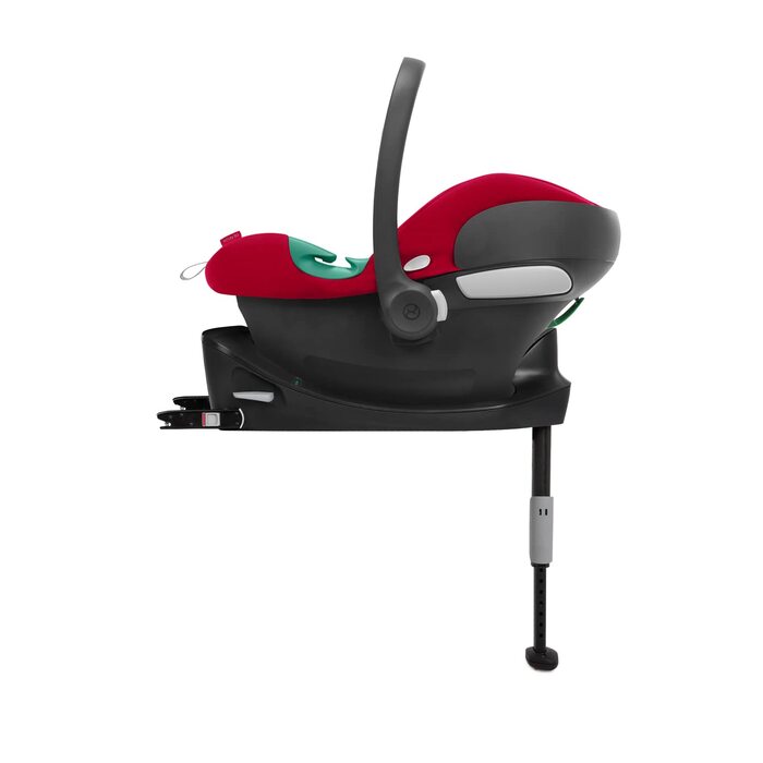 Автокрісло для немовлят CYBEX Silver Aton B2 i-Size, в т.ч. вкладиш для новонароджених, сумісність з SensorSafe, від народження до приблизно 24 місяців, максимальна вага 13 кг, (з базовим першим, динамічний червоний)