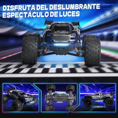 Радіокерований позашляховик 1:18 High-Speed 40 км/год RC Авто 2.4GHz 4WD для дітей та дорослих, з двома акумуляторами, фіолетовий