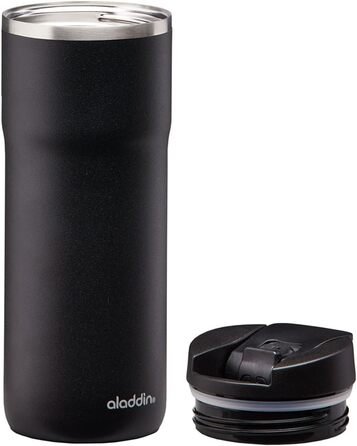 Термокружка Aladdin Barista Java Thermavac 0.47L Lava Black - Зберігає тепло 4 години, не протікає, з нержавіючої сталі, BPA Free, для кави з собою