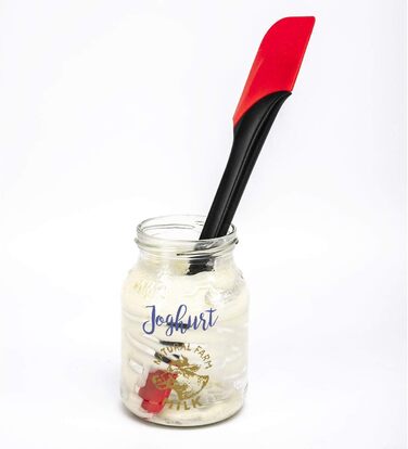 Набір для приготування та випічки Westmark Duo 4 предметів: каструля з кришкою 1 л, миска для замішування 3,5 л з кришкою, мірна склянка 1 л, лопатка для тіста, пластик/силікон, прозорий/білий/червоний/чорний