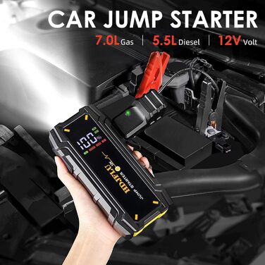 Powerbank Starthilfe 3000A UltraSafe: пусковий пристрій для автомобіля з LED-ліхтариком (7.0L бензин, 5.5L дизель)