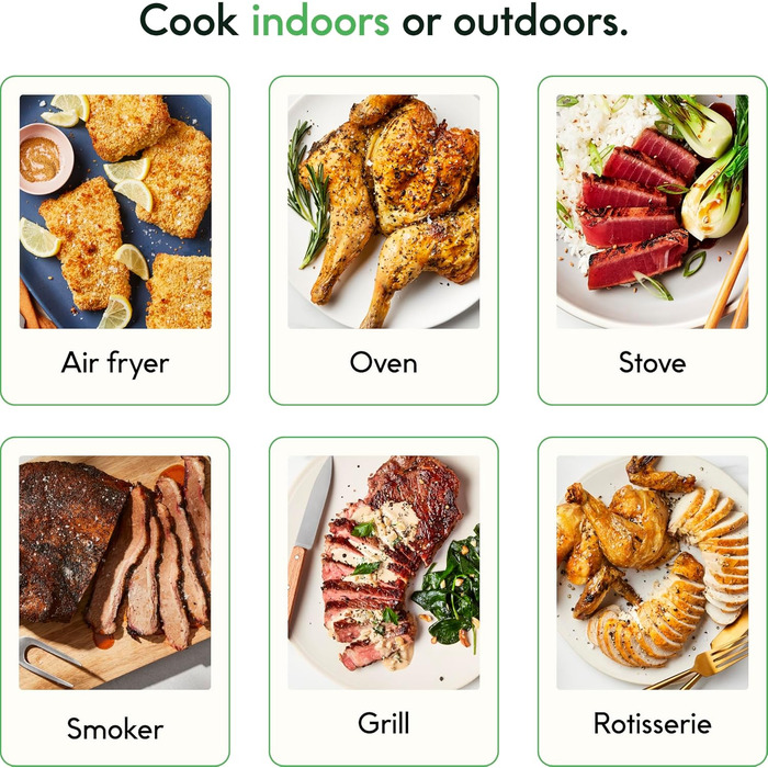 Chef iQ Smart Thermometer Add-on (2023) - Bluetooth/WiFi, для контролю 2 продуктів, сумісний з Hub