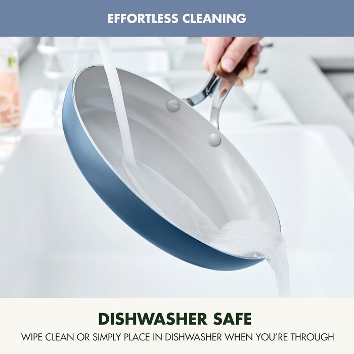 Набір посуду GreenPan Nova 13 предметів: каструлі, сковороди, кришки, синій, антипригарне покриття без PFAS, Oprah's Favorite Things 2024