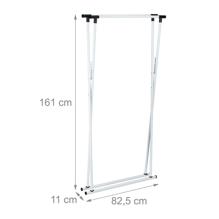 Relaxdays Sliding Metal Clothes Rack