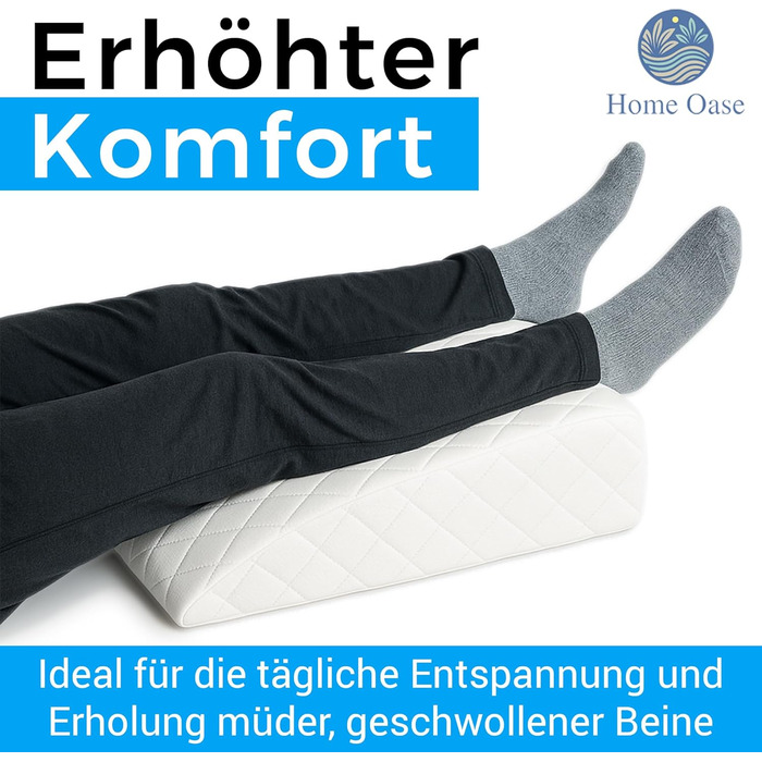 Ортопедична подушка для ніг, подушка для відпочинку ніг, подушка для поліпшення кровообігу, пральна, 71x40x15 см