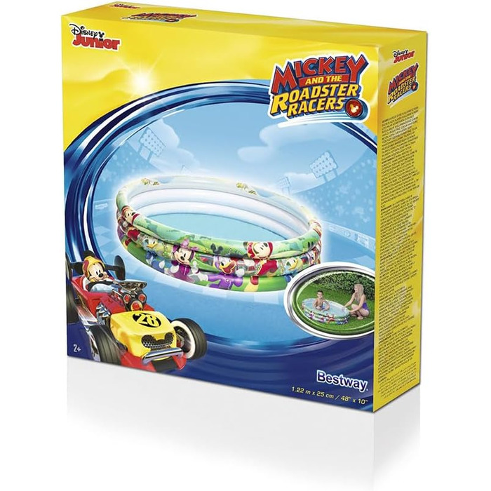 Надувний басейн Bestway Disney Міккі та Друзі 122x25 см для дітей