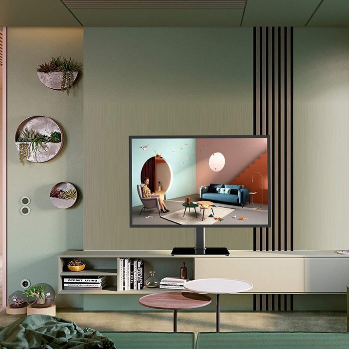 Підставка для телевізора Suptek, поворотна, для екранів LED/OLED, 26-55 дюймів, до 50 кг, VESA 400x400 мм, TS202